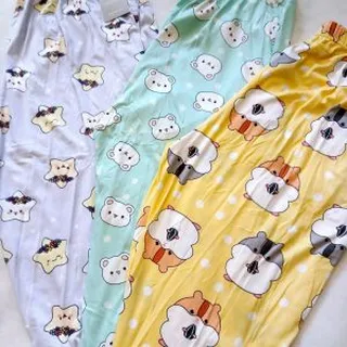 شلوارک گیاهی نخ پنبه قواره دار استیکردار رنگی برند LADY