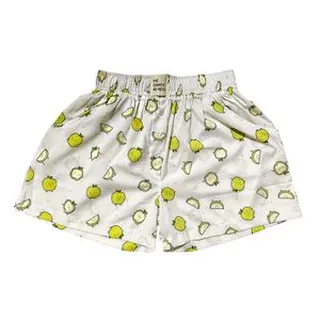 شلوارک راحتی زنانه مدل نخی طرح سیب