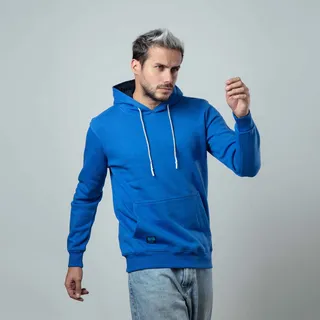 هودی مردانه باینت کد 606-16 رنگ آبی