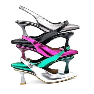 کفش مجلسی زنانه پاشنه دار 3 سانت  مدل 4028 _ sandal valentino