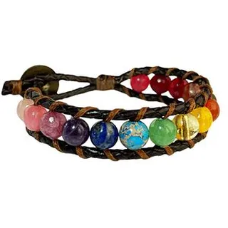 دستبند زنانه دل تافته مدل چرم طبیعی کد A33