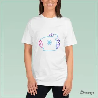 تی شرت زنانه BT21 mang line