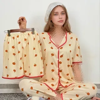 ست سه تیکه نخ موسلین کد6457