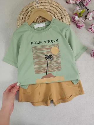 تیشرت و شورتک پسرانه palm