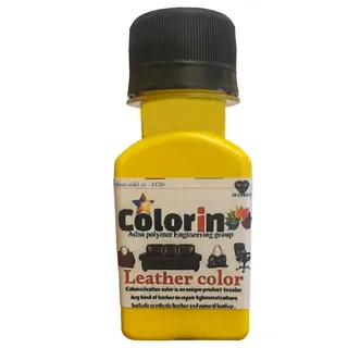 رنگ چرم کالرین مدل LEATHER C رنگ زرد