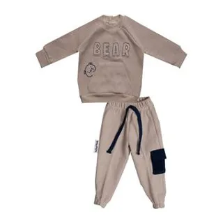 ست سویشرتآستین بلند و شلوار راحتی نوزادی کد 110065