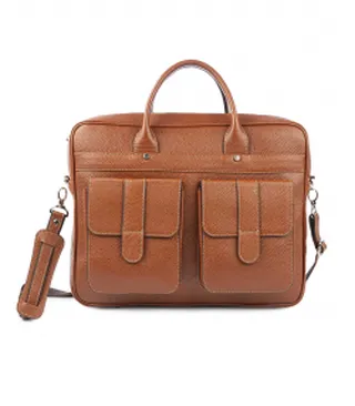 کیف اداری چرم طبیعی مردانه بیسراک مدل Moein