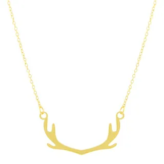 گردنبند طلا 18 عیار زنانه مدل شاخ گوزن کد NC917