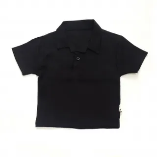 تیشرت یقه‌دار مشکی