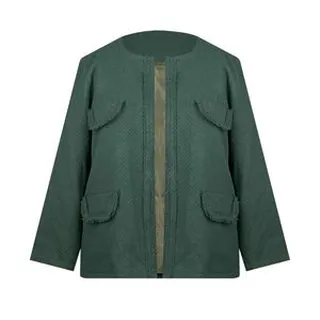 پالتو زنانه مدل فوتر پشمی کد AK1415