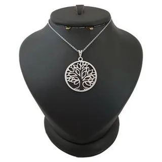 گردنبند نقره زنانه ترمه 1 طرح درخت زندگی کد mas 00297