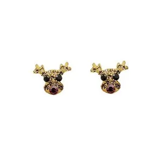 گوشواره نقره زنانه آی ام مدل گوزن میخی