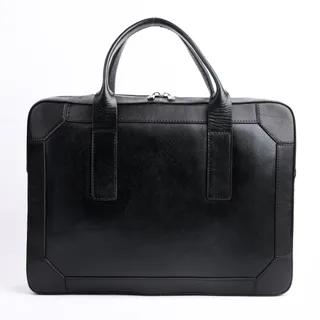 کیف اداری طرح دامون چرم لیزارد مشکی