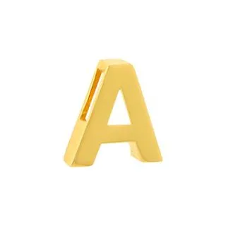 آویز گردنبند طلا 18 عیار زنانه میو گلد طرح حروف