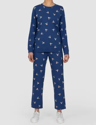 بلوز زنانه چاپدار گوزن کوچک