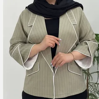 مانتو کتی راه راه زنانه مانتو زنانه دیپلمات مانتوزنانه مانتوکتی