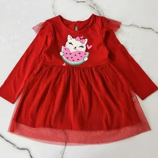 پیراهن یلدایی گربه وچیون kids