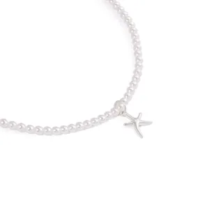 گردنبند نقره مروارید ستاره دریایی