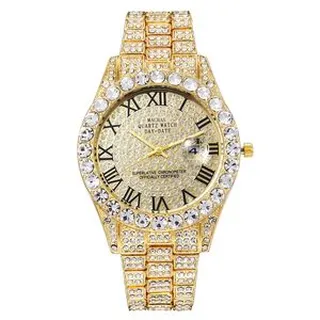 ساعت مچی عقربه‌ای مردانه کوارتز مک راس مدل فول نگین کد FU-NJT1