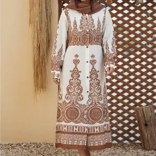 ماکسی مانتویی جنس حصیری فری سایز 