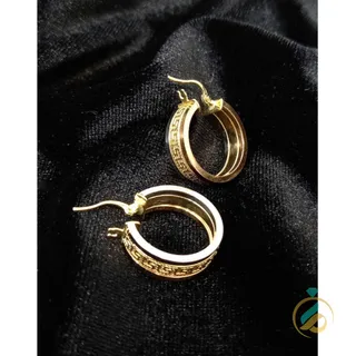 گوشواره حلقه‌ای ورساچ رنگی