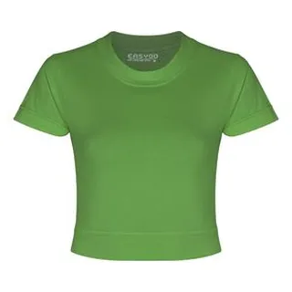 کراپ‌ تی‌شرت آستین کوتاه زنانه ایزی دو مدل 9879009010010