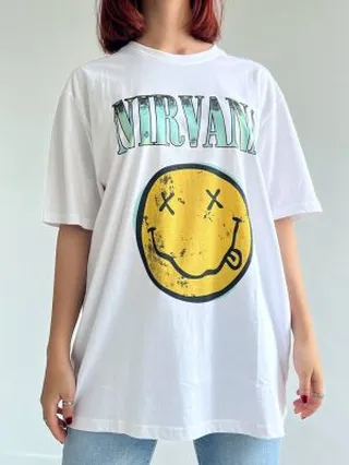 تیشرت وارداتی Nirvana (سفید)