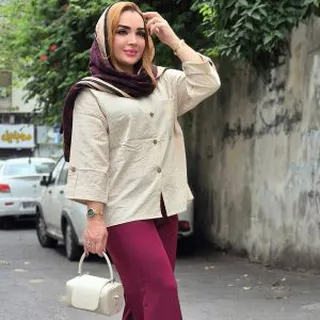 شومیز شنل آستین پاکتی ۴۶۴۰۰۶