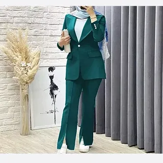کت و شلوار چاک دار زنانه 