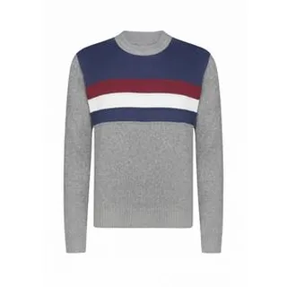 پلیور یقه گرد مردانه مدل سه خط کد ۶۲۰