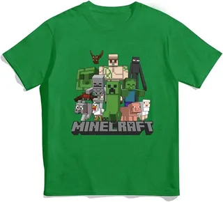 تی شرت طرح ماینکرافت | Minecraft Creeper Men’s T-shirt