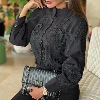 شومیز مجلسی زنانه مدل ماهک شومیز زنانه کد 02
