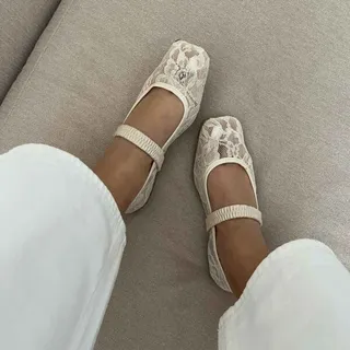 کفش باله گل دوزی کد 140977