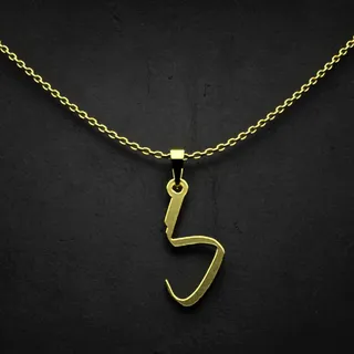 گردنبند طلا 18 عیار زنانه مدوپد مدل حرف گ کد I2-1-...
