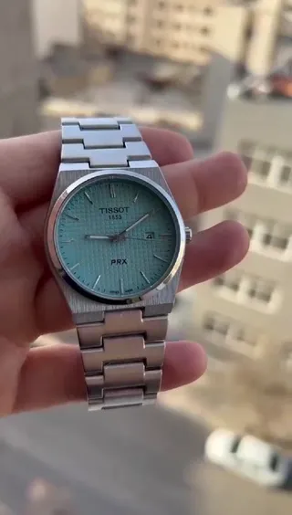 ساعت مچی مردانه تیسوت tissot prx 1853 کیفیت درجه یک با جعبه مخصوص باتری یدکی و ارسال رایگان ضمانت موتور 