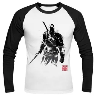 تیشرت آستین بلند رگلان The Witcher Sumi-e