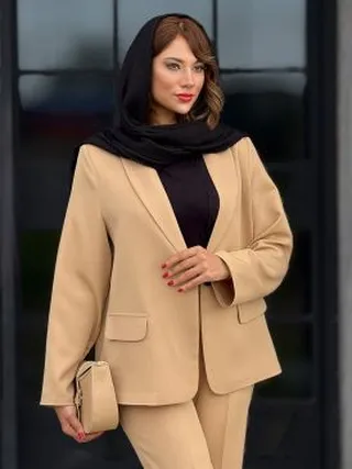 کت یقه آرشال بغل چاک تولید ایواز کد 19336