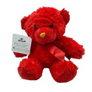 عروسک ناب سل مدل پولیشی خرس راس طرح Love Teddy ارتفاع 20 سانتی متر