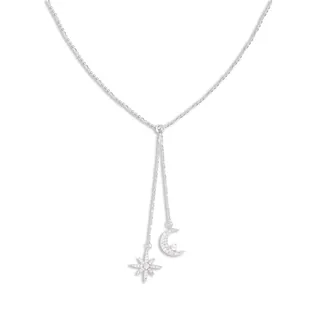 گردنبند نقره ماه و ستاره