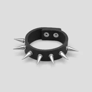 دستبند چرمی اسپایک‌دار (2 سانتیمتری) مدل 1Line کد Dbm-674d7