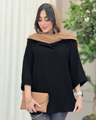 شومیز مانتویی شانتون ژاکارد مدل hale