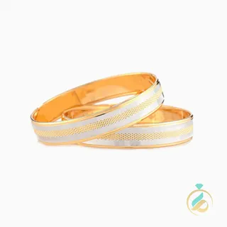 النگو طلا دورنگ آوا