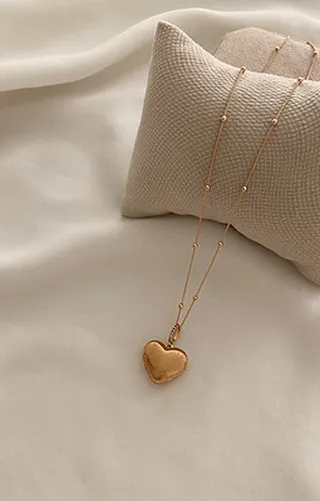 گردنبند لاکت قلب شیاردار
