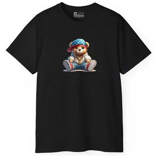 تی شرت آستین کوتاه مردانه پاد آفرین مدل خرس باحال ...