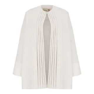 مانتو زنانه السانا مدل جوانه کد 223909 رنگ شیری