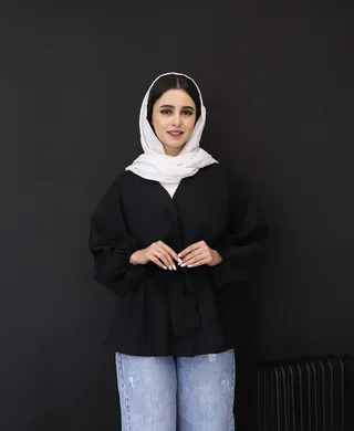 مانتو | مدل عروسکی رز کد 10330 – مشکی