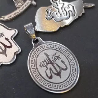 بسته ده عددی پلاک های مذهبی استیل رنگ  ثابت