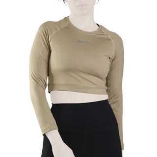 نیم تنه آستین بلند ورزشی زنانه نایک مدل SRN-31331 کرم