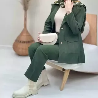 ست کت شلوار زنانه کبریتی کت شلوار زنانه کبریتی