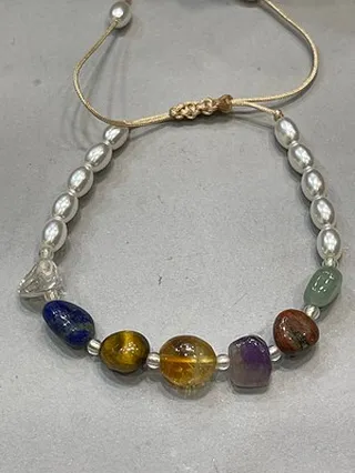 دستبند هفت چاکرا تراش آبنباتی